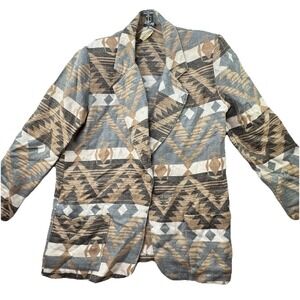 Vintage 90's Judy Knapp Blazer Top Women's Medium Made In USA Western Cowgirl